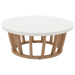 Mesa de centro LEMINDO de madera de eucalipto