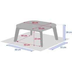 Mesa de centro MANISSA marrón 60x55cm