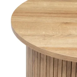 Mesa De Centro Redonda Beige Colva 45cm