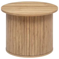 Mesa De Centro Redonda Beige Colva 45cm