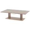 Mesa de centro SALIMIA elevable beige
