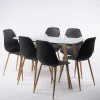 Mesa De Cocina Gally Con Tapa De Vidrio