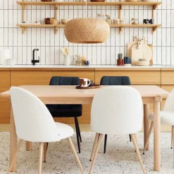 Mesa de comedor ARDEN beige de mdf