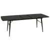 Mesa de comedor extensible AUBREY negra