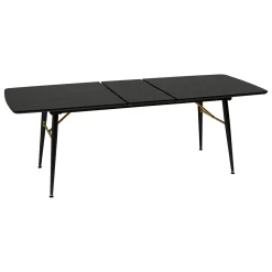 Mesa de comedor extensible AUBREY negra