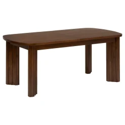 Mesa de comedor extensible RIKAYA de madera de aca