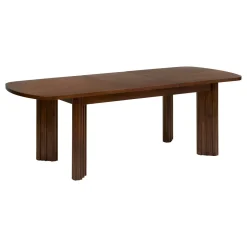 Mesa de comedor extensible RIKAYA de madera de aca