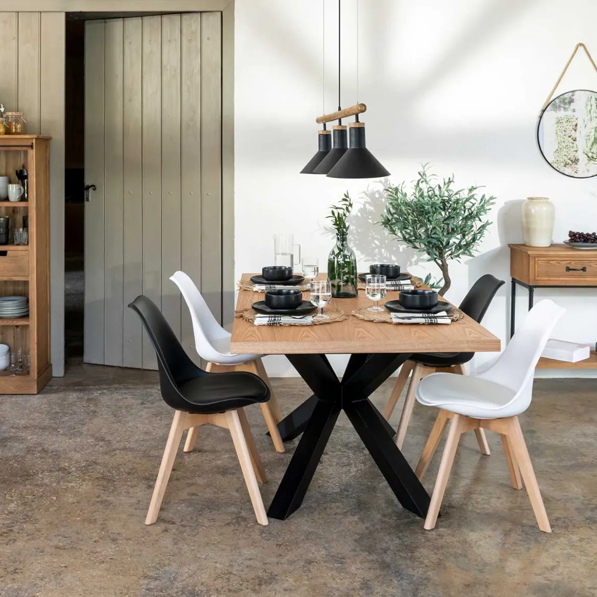 Mesa De Comedor Exten. 180-220x90Cmx76Cm