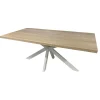 Mesa de comedor GORDES de mdf con patas de metal