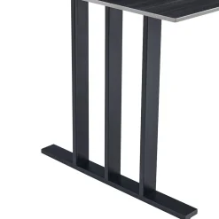 Mesa de comedor PISA negra con tablero de cerámica