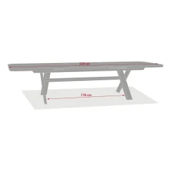 Mesa extensible automática VOLUPTY 12 plazas