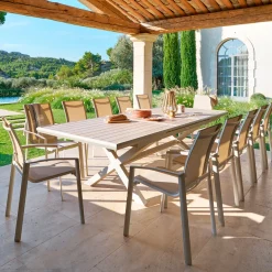 Mesa extensible AXIOME crudo 250-330cm