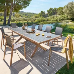 Mesa extensible AXIOME de aluminio 220-279cm