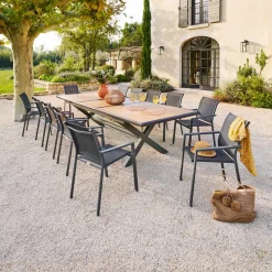 Mesa extensible AXIOME de aluminio 250-330cm