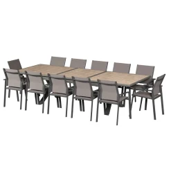 Mesa extensible AXIOME praline y honey 250-330cm