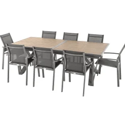 Mesa extensible AXIOME praline y honey 220-279cm