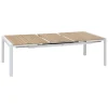 Mesa extensible PARADIZE aluminio y madera