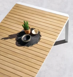 Mesa extensible PARADIZE aluminio y madera