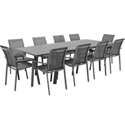 Mesa extensible PAVANE gris graphite 170-264cm