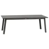 Mesa extensible PAVANE gris oscuro 12 plazas
