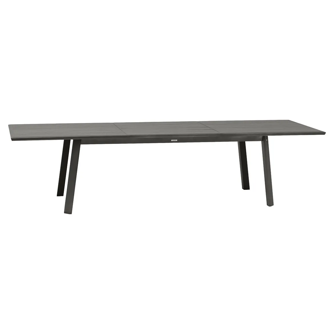 Mesa extensible PAVANE gris oscuro 12 plazas