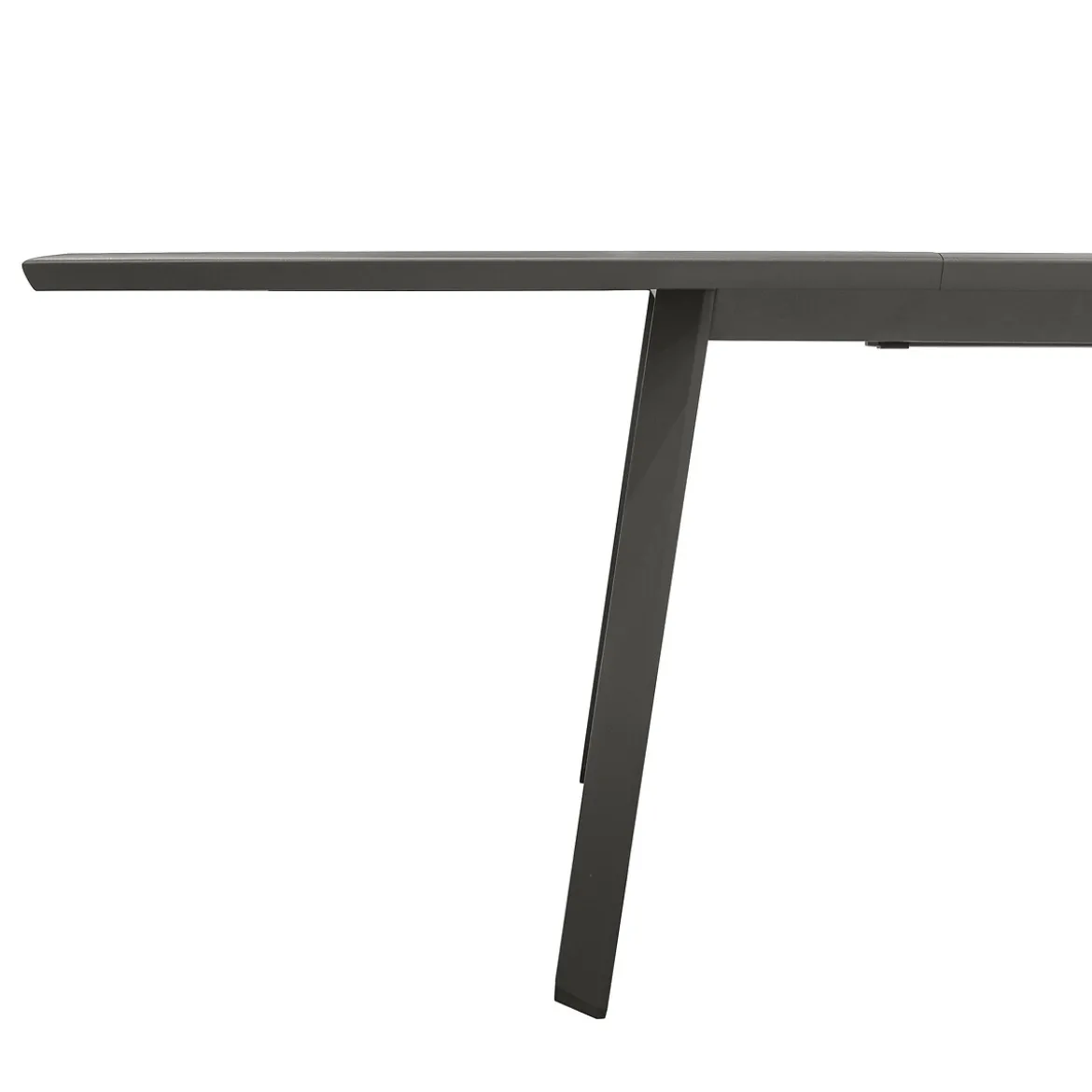 Mesa extensible PAVANE gris oscuro 12 plazas