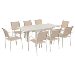 Mesa extensible PIAZZA argile 90-180cm