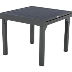 Mesa extensible PIAZZA gris graphite 90-180cm