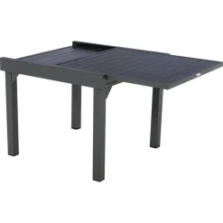 Mesa extensible PIAZZA gris graphite 90-180cm