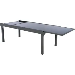 Mesa extensible PIAZZA gris graphite 200-320cm