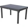 Mesa extensible PIAZZA gris graphite 135-270cm