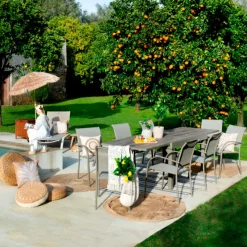 Mesa extensible PIAZZA truffe/café