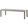 Mesa fija DOMILLY de aluminio marrón