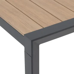 Mesa fija EVASION de aluminio 6 plazas
