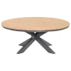 Mesa fija ORACLION redonda de aluminio