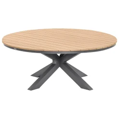 Mesa fija ORACLION redonda de aluminio