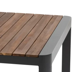 Mesa fija PARADIZE de madera de acacia y aluminio