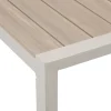 Mesa fija ÉVASION de aluminio beige