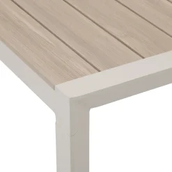 Mesa fija ÉVASION de aluminio beige