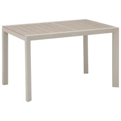 Mesa fija ÉVASION de aluminio beige