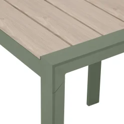 Mesa fija ÉVASION de aluminio verde 70x75cm