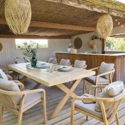 Mesa fija XENIA de aadera acacia