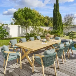 Mesa fija XENIA de aadera acacia