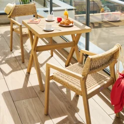 Mesa fija XENIA de madera de acacia