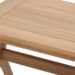 Mesa fija XENIA de madera de acacia