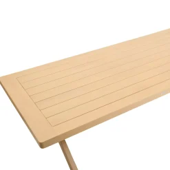 Mesa fija XENIA de madera de eucalipto