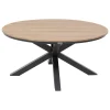 Mesa ORIENGO redonda graphite de madera acacia