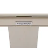 Mesa ORYON redonda argile de aluminio