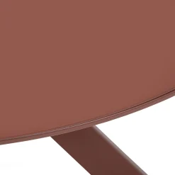Mesa ORYON redonda caoba de aluminio