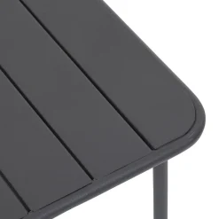 Mesa PHUKET de metal gris oscuro